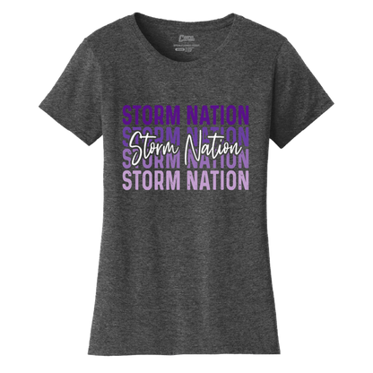 Womens Ombre Script Storm T-Shirt