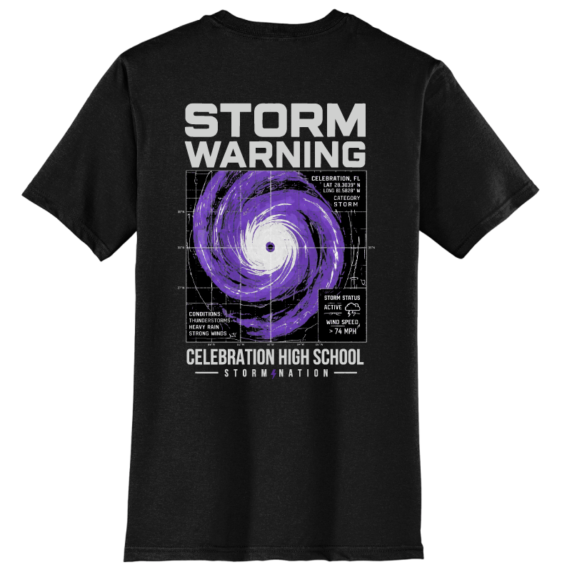 Celebration High School Storm Warning T-Shirt
