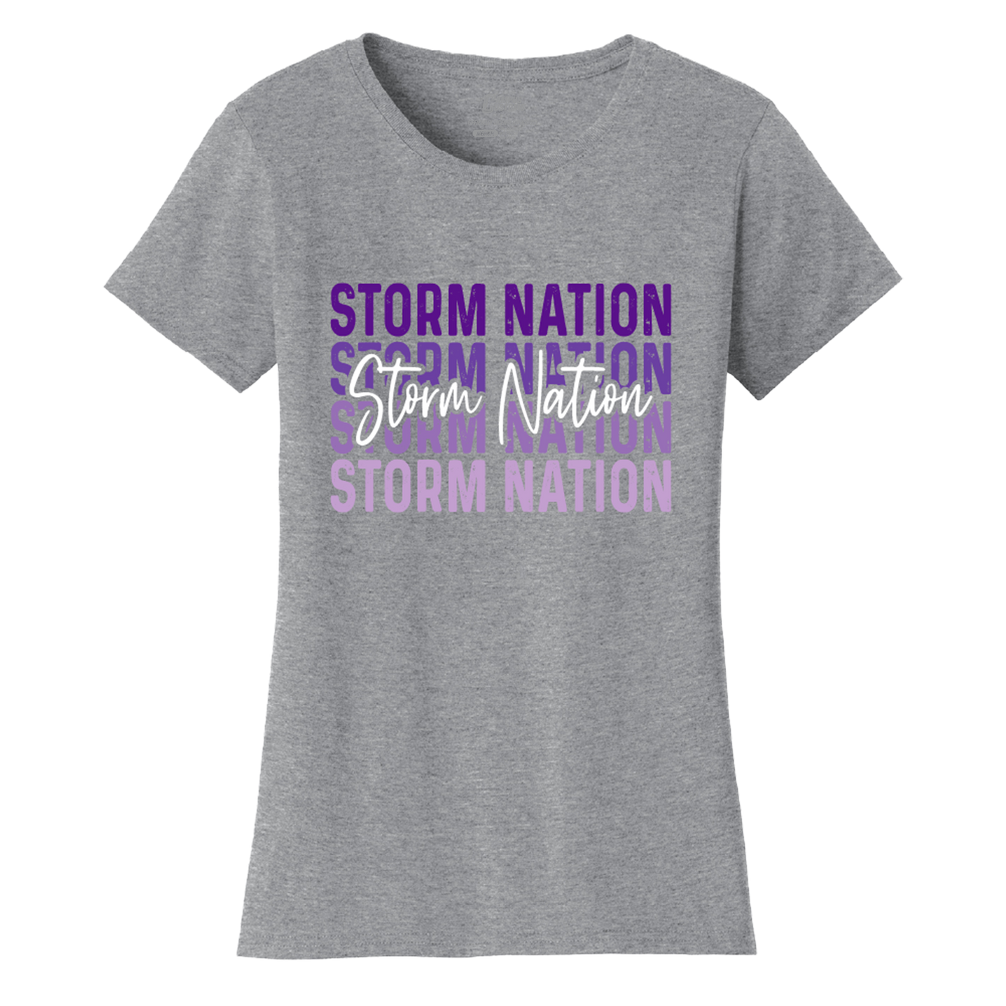 Womens CHS Ombre Script Storm T-Shirt