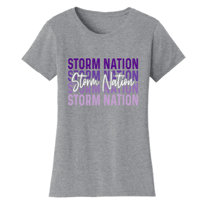 Womens CHS Ombre Script Storm T-Shirt