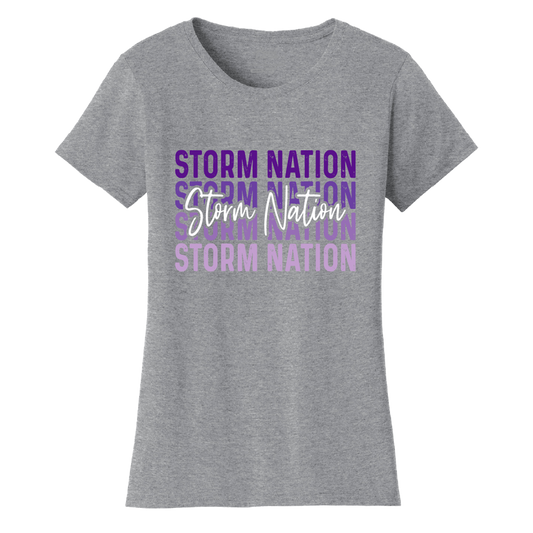 Womens CHS Ombre Script Storm T-Shirt