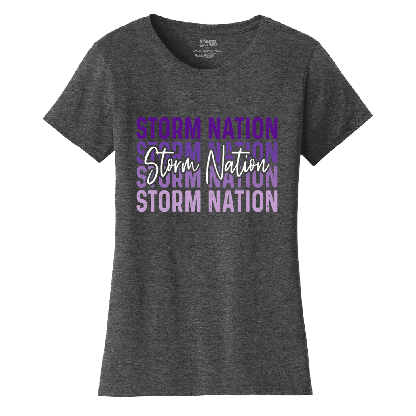 Womens CHS Ombre Script Storm T-Shirt