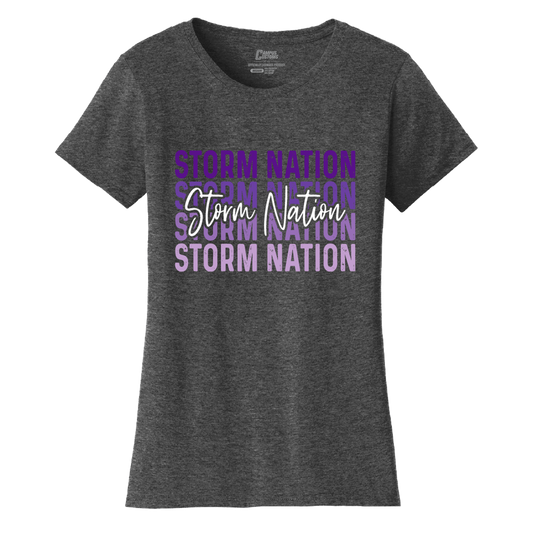 Womens CHS Ombre Script Storm T-Shirt