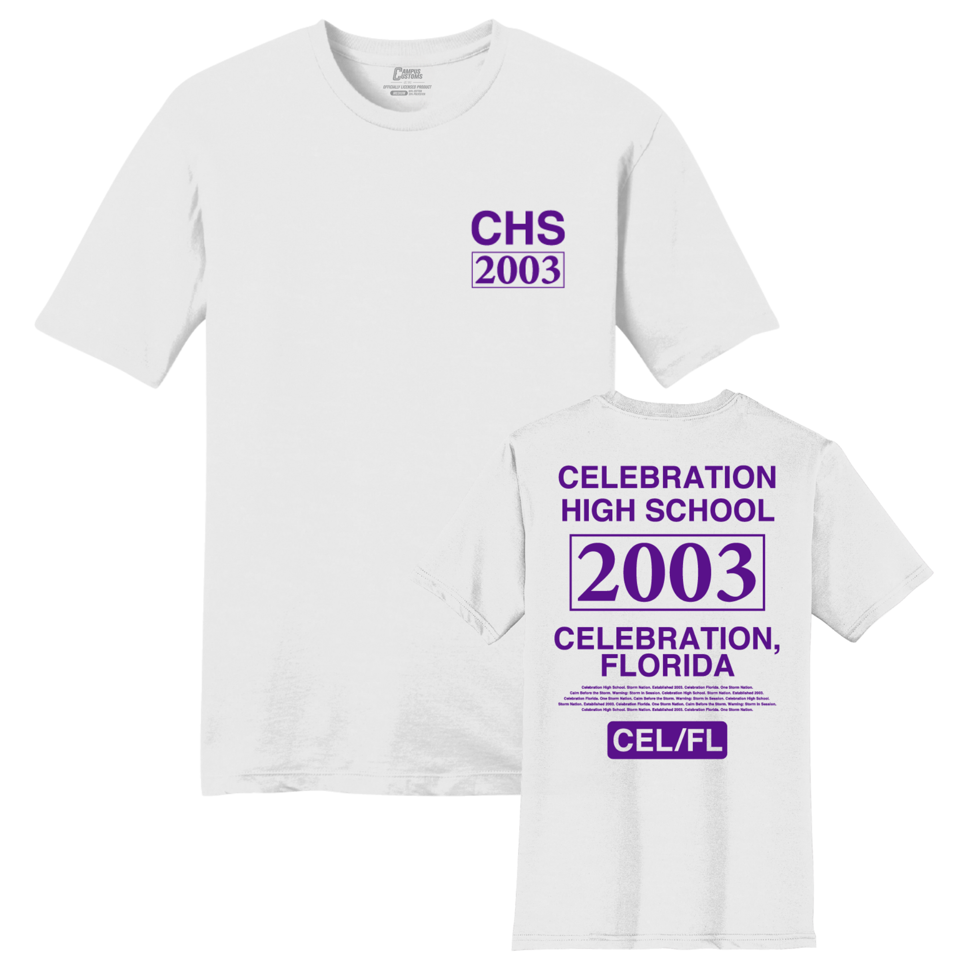Celebration High School CHS Landmark T-Shirt